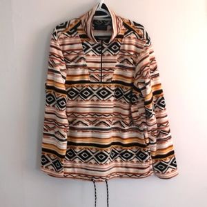 NO BOUNDARIES Men's Polar Fleece Quarter Zip SZ L